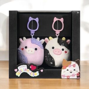 Original Squishmallows Select Series Cow Plush Box Set Valentine 2025
